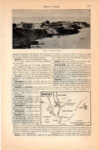 LAMINA V46865: Punta de la Defensa en Dakar