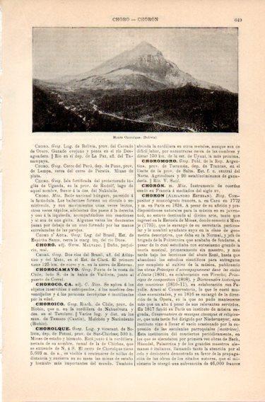 LAMINA V46861: Monte Chorolque, Bolivia