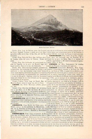 LAMINA V46861: Monte Chorolque, Bolivia