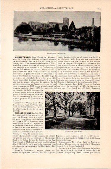 LAMINA V46858: El priorato de Christchurch, Inglaterra