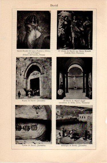 LAMINA V46920: Puerta de David, Tumba de David, Estanque de David