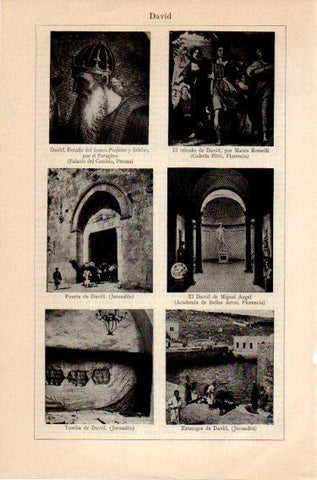 LAMINA V46920: Puerta de David, Tumba de David, Estanque de David