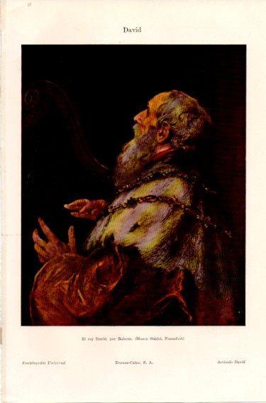 LAMINA V46919: El rey David por Rubens