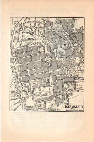 LAMINA V46906: Plano de Darmstadt, Alemania