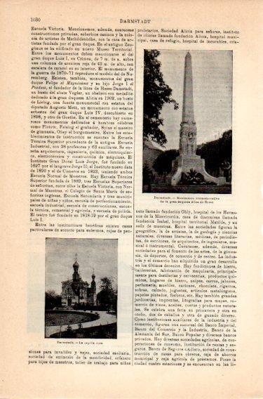 LAMINA V46904: Monumento a la gran duquesa Alica en Darmstadt