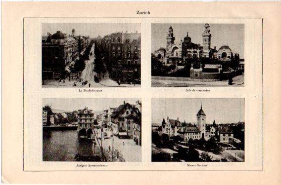 LAMINA V46722: Edificios en Zurich