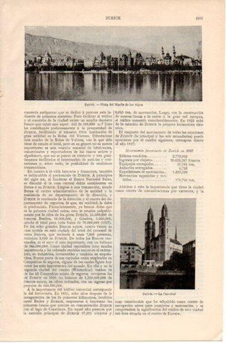 LAMINA V46721: Muelle de los Alpes en Zurich