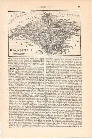 LAMINA V46551: Mapa de la Isla de Wight