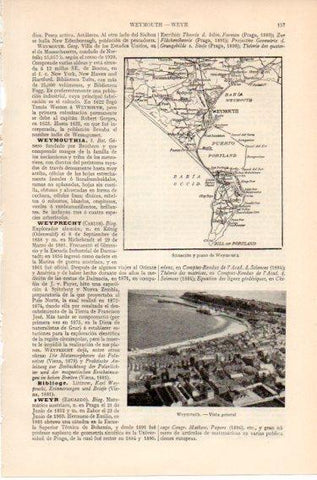 LAMINA V46541: Plano y vista de Weymouth