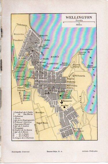 LAMINA V46535: Plano de Wellington, Nueva Zelanda