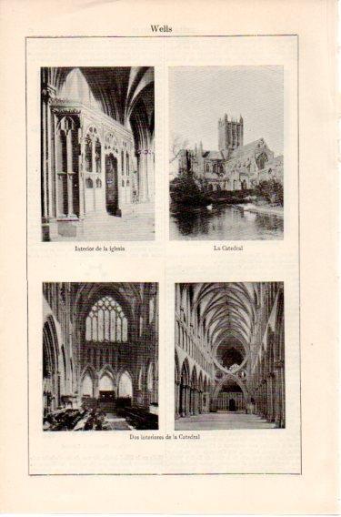 LAMINA V46532: Catedral de Wells, Inglaterra