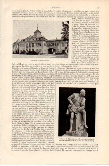 LAMINA V46524: Estatua de Shakespeare por O. Lessing