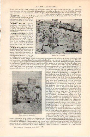 LAMINA V46585: Ruinas de Xochicalco, Mejico