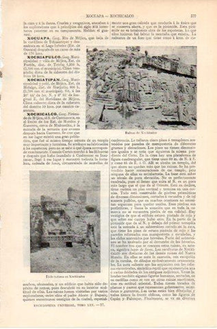 LAMINA V46585: Ruinas de Xochicalco, Mejico