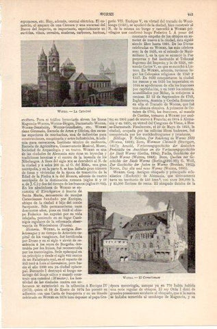 LAMINA V46582: La Catedral de Worms