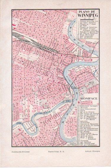 LAMINA V46567: Plano de Winnipeg, Canada