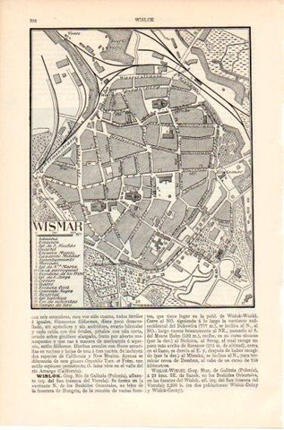 LAMINA V46566: Plano de Wismar, Alemania