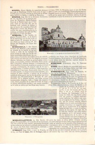 LAMINA V46565: Iglesia de las Carmelitas en Wisniowiec, Polonia 1880