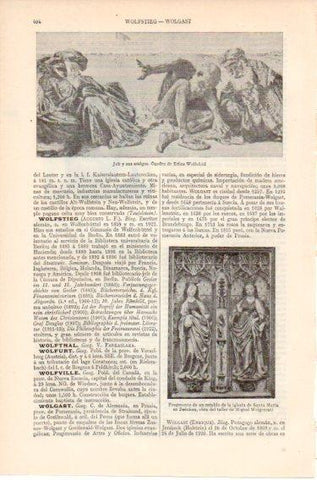 LAMINA V46561: Job y sus amigos por E. Wolfsfeld