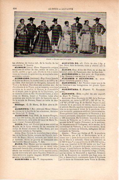 LAMINA V46479: Trajes de la region de Alicante
