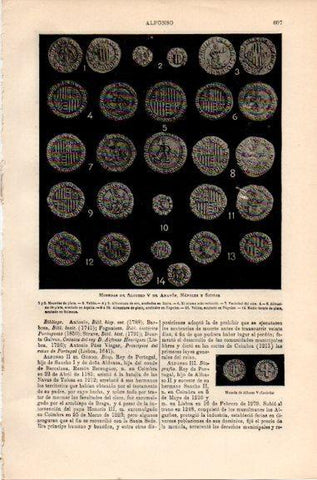 LAMINA V46463: Monedas de Alfonso V de Aragon, Napoles y Sicilia