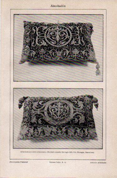 LAMINA V46514: Almohadones estilo plateresco siglo XVI