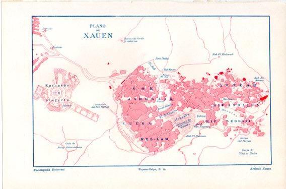 LAMINA V46587: Plano de Xauen, Marruecos