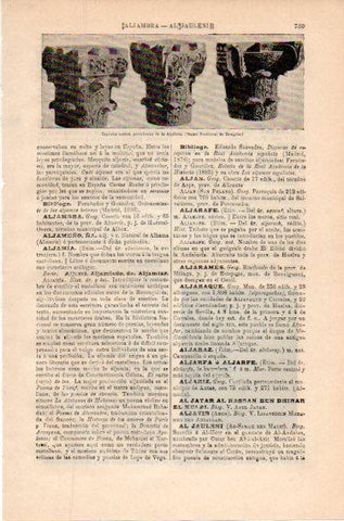 LAMINA V46497: Capiteles arabes procedentes de Aljaferia