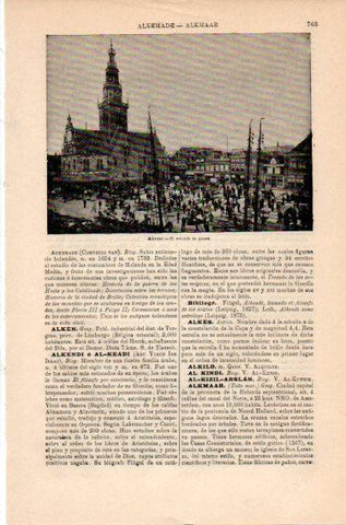 LAMINA V46496: Mercado de quesos de Alkmaar, Paises Bajos