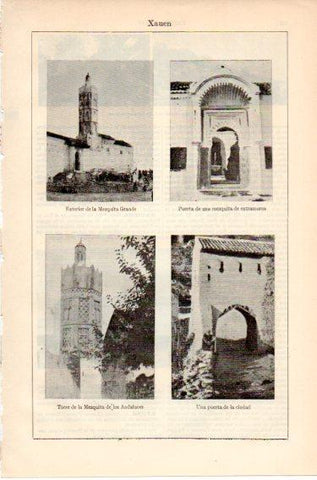 LAMINA V46588: Mezquitas en Xauen, Marruecos