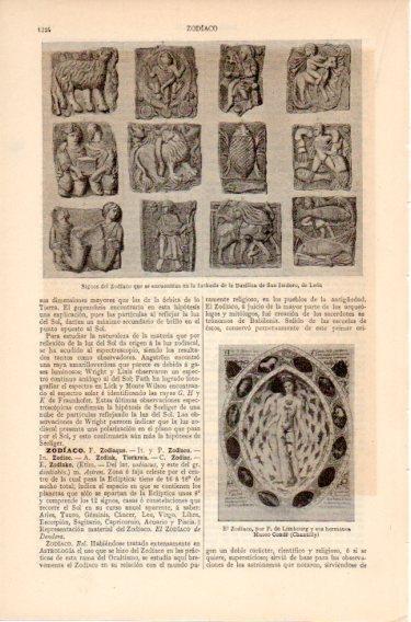 LAMINA V46678: Signos del zodiaco en Basilica de San Isidoro, Leon