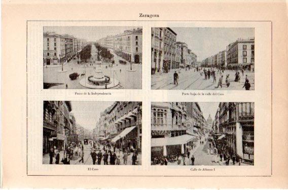 LAMINA V46675: Calles varias de Zaragoza