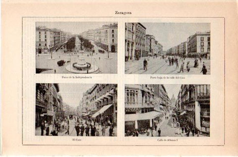 LAMINA V46675: Calles varias de Zaragoza