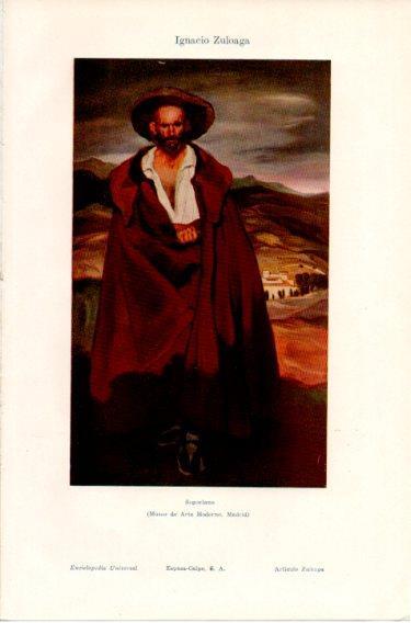 LAMINA V46712: Segoviano por Zuloaga