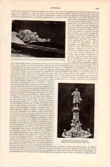 LAMINA V46705: Monumento a Zorrilla en Valladolid