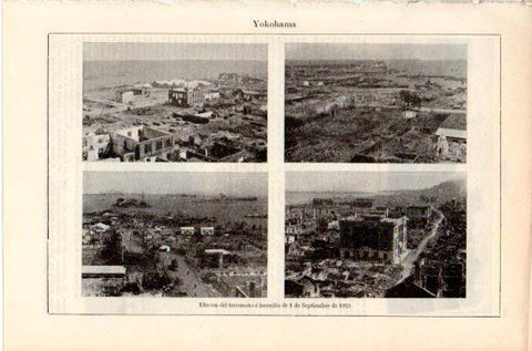 LAMINA V46618: Vistas de Yokohama en 1923