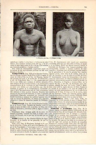 LAMINA V46613: Hombre y mujer yoruba, Nigeria