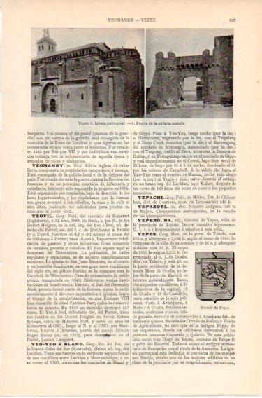 LAMINA V46609: Iglesia y muralla de Yepes, Toledo