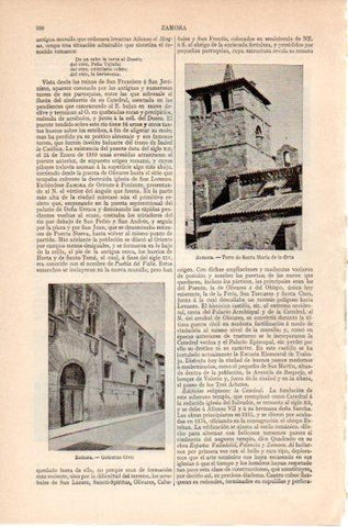 LAMINA V46646: Torre de Santa Maria de la Orta, Zamora