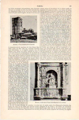 LAMINA V46644: Altar Virgen de la Majestad, Catedral de Zamora