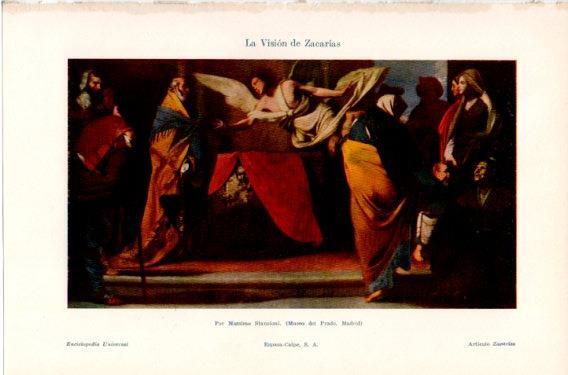 LAMINA V46642: La vision de Zacarias por M. Stanzioni