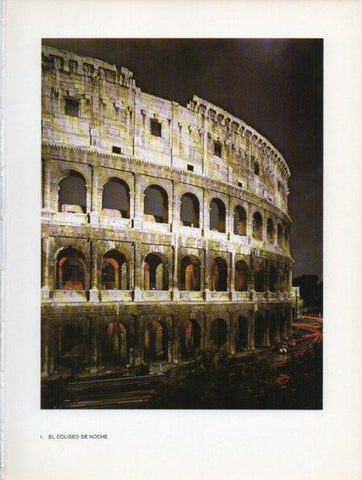 LAMINA V46989: El Coliseo de Roma de noche