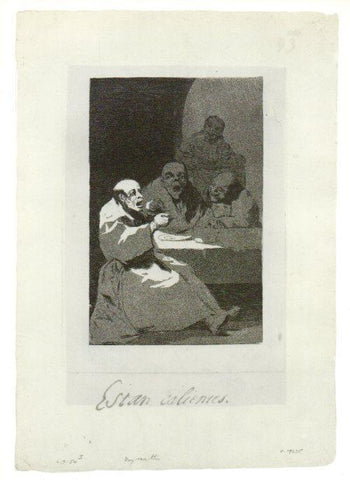 LAMINA V47193: Capricho 13 por Goya, prueba antes de bruñir