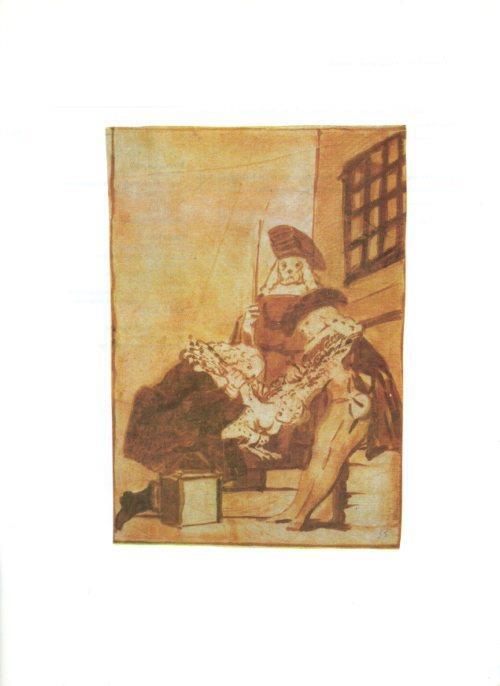 LAMINA V47208: Capricho 21 por Goya, dibujo preparatorio