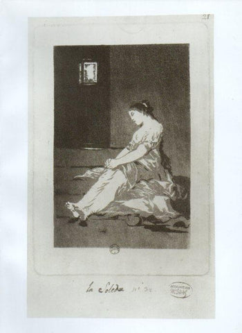 LAMINA V47226: Capricho 32 por Goya prueba antes de la letra 