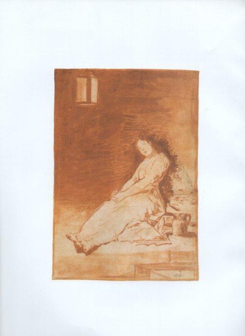 LAMINA V47225: Capricho 32 por Goya, dibujo preparatorio