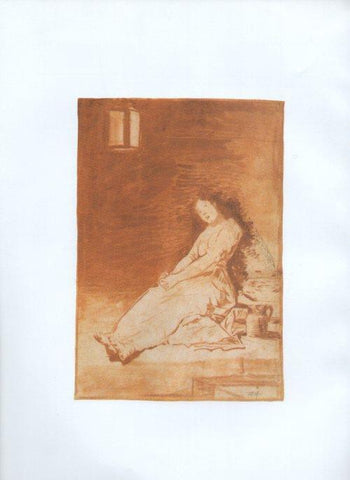 LAMINA V47225: Capricho 32 por Goya, dibujo preparatorio