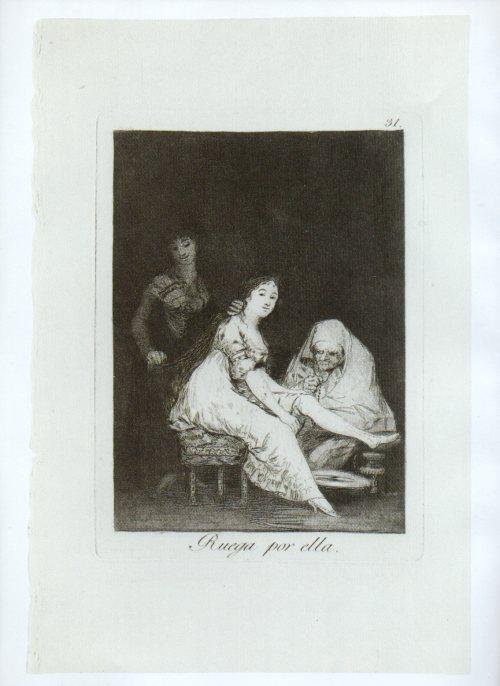 LAMINA V47224: Capricho 31 por Goya, prueba antes de la letra 