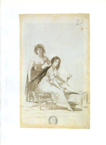 LAMINA V47223: Capricho 31 por Goya, dibujo 