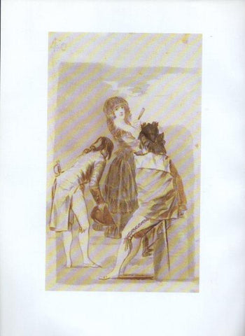 LAMINA V47217: Capricho 27 por Goya, dibujo preparatorio 